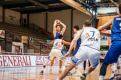 Basketball, bet-at-home Basketball Superliga 2020/21, Grunddurchgang, 11. Runde, Oberwart Gunners, Vienna D.C. Timberwolves, Nemanja Nikolic (6)