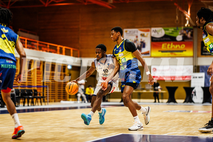 Basketball, win2day Basketball Superliga 2023/224, Grunddurchgang Runde 21, BBC Nord Dragonz, UBSC Graz, Austen Awosika (10)