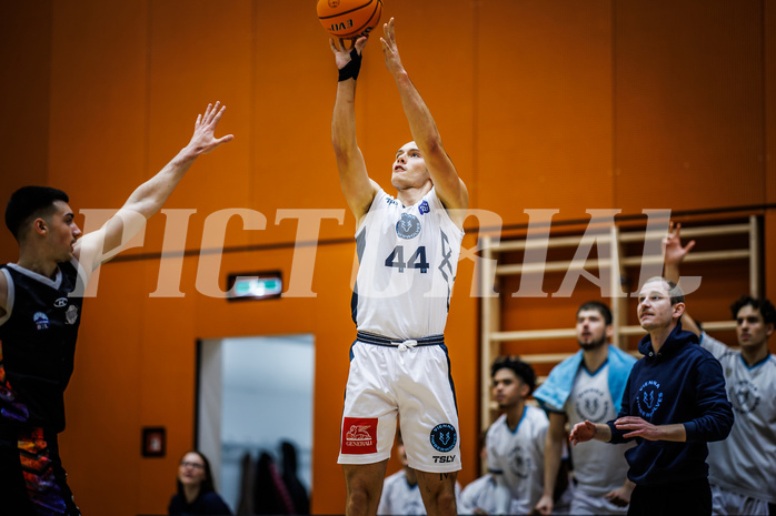 Basketball, Basketball Zweite Liga 2024/25, Grunddurchgang 3.Runde, Vienna Timberwolves, Vienna United, Ivor Kuresevic (44)