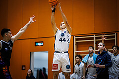 Basketball, Basketball Zweite Liga 2024/25, Grunddurchgang 3.Runde, Vienna Timberwolves, Vienna United, Ivor Kuresevic (44)