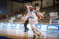 Basketball, bet-at-home Basketball Superliga 2020/21, Grunddurchgang, 6. Runde, Oberwart Gunners, SKN St. Pölten Basketball, Quincy Diggs (13)