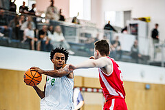 Basketball, Basketball Zweite Liga 2024/25, Grunddurchgang 1.Runde, Deutsch Wagram Alligators, Upper Austrian Ballers, Steven Kaltenbrunner (8)