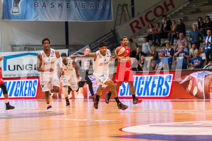 Basketball, ABL 2016/17, Playoff HF Spiel 2, Oberwart Gunners, WBC Wels, Derek Jackson Jr. (6)