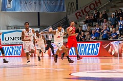 Basketball, ABL 2016/17, Playoff HF Spiel 2, Oberwart Gunners, WBC Wels, Derek Jackson Jr. (6)