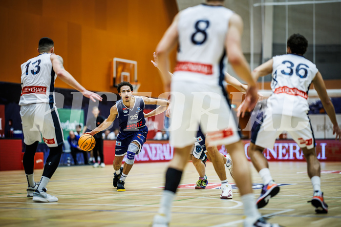 Basketball, Win2Day Superliga 2023/24, Grunddurchgang 7.Runde, Vienna Timberwolves, BBC Nord Dragonz, Lukas Hahn (25)