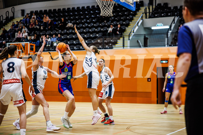 Basketball, Win2Day Basketball Damen Superliga 2024/25, Grunddurchgang 10.Runde, Vienna Timberwolves, UBSC DBBC Graz, Christina Köppel (28)