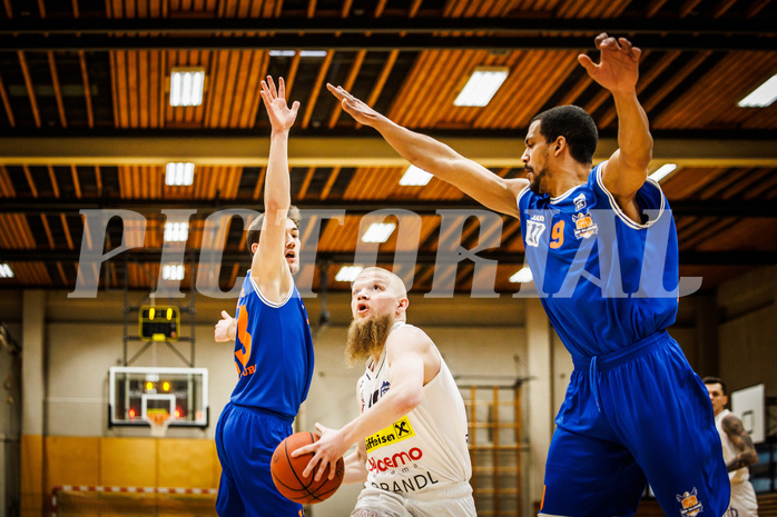 Basketball, Basketball Zweite Liga 2022/23, Playoff, Viertelfinale Spiel 2, Mattersburg Rocks, BBU Salzburg, Claudio Vancura (10)