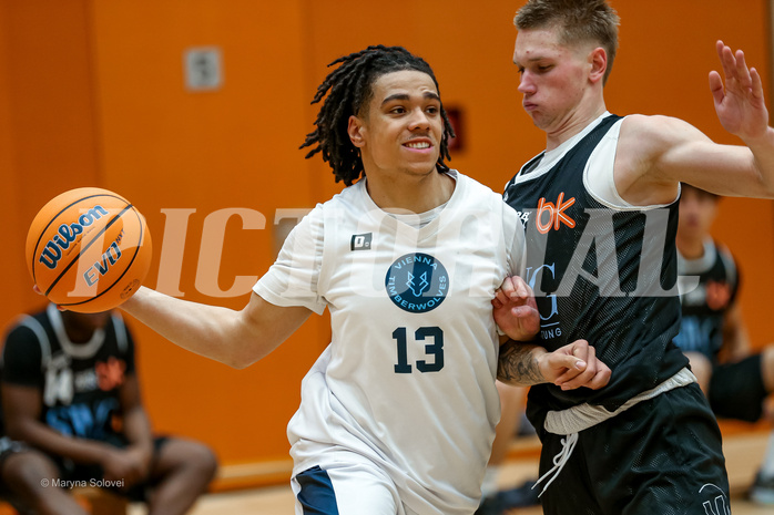26.01.2025 Österreichischer Basketballverband 2024/25, SLMU19, Vienna Timberwolves vs. Basket Dukes
