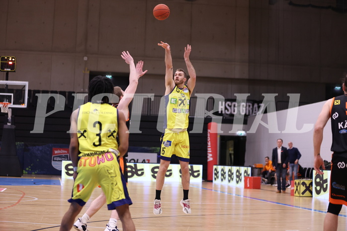01.04.2023, Graz, Raiffeisen Sportpark Graz, Basketball Superliga 2022/23, 7. Qualifikationsrunde, UBSC Raiffeisen Graz vs. CITIES Panthers Fürstenfeld 
