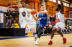 Basketball, win2day Basketball Superliga 2024/25, Playoffs Finale 2. Spiel
, BBC Nord Dragonz, Oberwart Gunners, Jonathan Knessl (12)