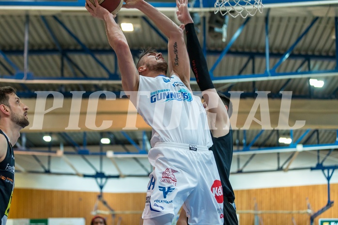 Basketball, ABL 2017/18, Grunddurchgang 21.Runde, Oberwart Gunners, WBC Wels, Benjamin Blazevic (12)