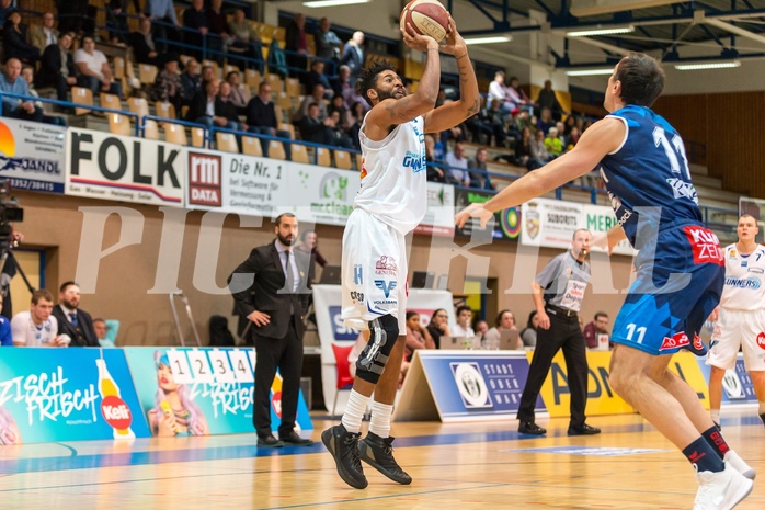 Basketball, ABL 2017/18, Grunddurchgang 15.Runde, Oberwart Gunners, Kapfenberg Bulls, Aaron Ross (13)