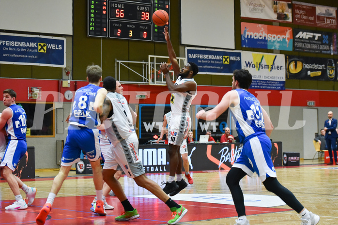 Win2Day Basketball Superliga 2022/23, 9. Plazierungsrunde, Flyers Wels, Oberwart Gunners,
