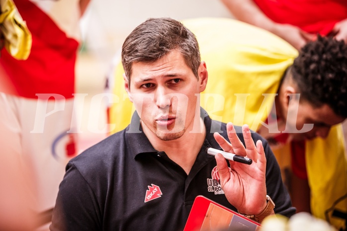 Basketball, ABL 2018/19, CUP Achtelfinale, UBC St. Pölten, Oberwart Gunners, Andreas Worenz (Head Coach)