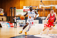 Basketball, win2day Basketball Superliga 2023/24, Grunddurchgang Runde 15, Oberwart Gunners, Traiskirchen Lions, Munis Tutu (10)