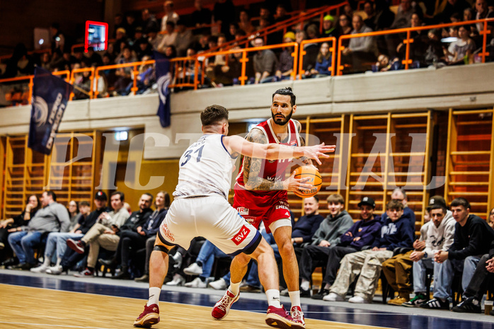 Basketball, win2day Basketball Superliga 2024/25, Grunddurchgang Runde 21, BBC Nord Dragonz, BC Vienna, Ivan Siriscevic (17)