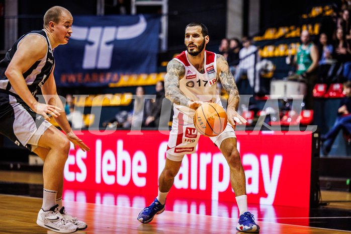 Basketball, win2day Basketball Superliga 2023/24, Grunddurchgang 12.Runde, BC Vienna, Kapfenberg Bulls, Ivan Siriscevic (17)
