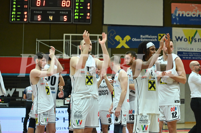 Basketball Superliga 2023/24, 8.Plazierungsrunde,
Flyers Wels vs. Gmunden Swans

