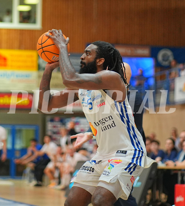 Basketball, Basketball Superliga 2024/25, Playoffs, Viertelfinale Spiel 3, Oberwart Gunners vs. Kapfenberg 