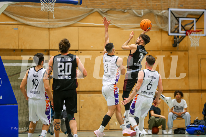 Basketball Zweite Liga 2024/25, Grunddurchgang 11.Runde Vienna United vs. Mistelbach Mustangs


