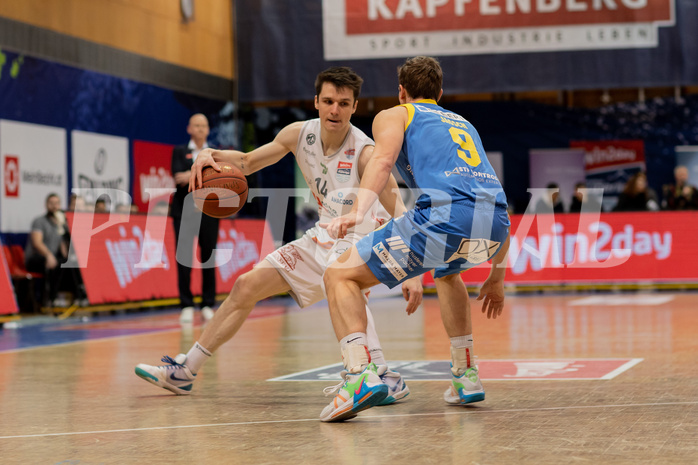 Basketball, Basketball Superliga 2022/23, Grunddurchgang Runde 18, Kapfenberg Bulls, SKN St. P