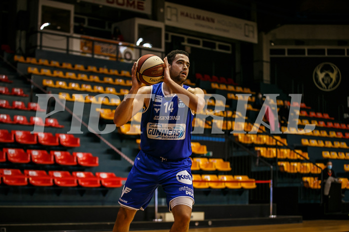 Basketball, bet-at-home Basketball Superliga 2020/21, Grunddurchgang 7. Runde, BC Vienna, Oberwart Gunners, Terrence Bieshaar (14)