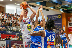 Basketball Superliga 2023/24, Playoff, Viertelfinale Spiel 1 Gmunden Swans vs. Oberwart Gunners


