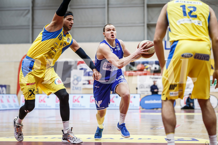 Basketball, Admiral Basketball Superliga 2019/20, Grunddurchgang 15.Runde, SKN St. Pölten Basketball, Oberwart Gunners, Sebastian Käferle (7)