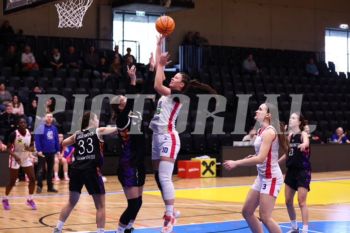 02.03.2025, Graz, Raiffeisen Sportpark, Basketball Damen Superliga 2024/25, Grunddurchgang, 14.Runde, UBSC-DBBC Graz - Vienna United,  
