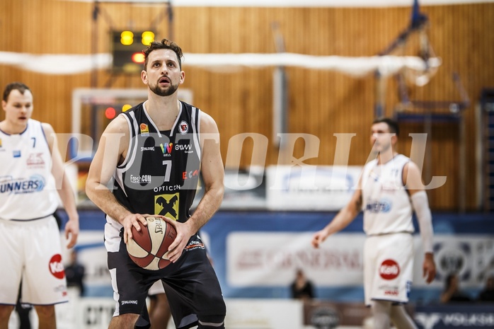 Basketball, ABL 2018/19, Grunddurchgang 19.Runde, Oberwart Gunners, Flyers Wels, Davor Lamesic (7)