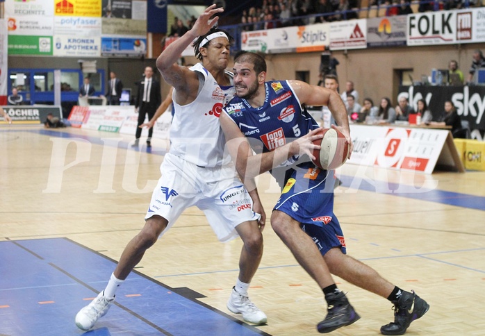 Basketball ABL 2015/16 Grunddurchgang 19.Runde  Oberwart Gunners vs  Kapfenberg Bulls
