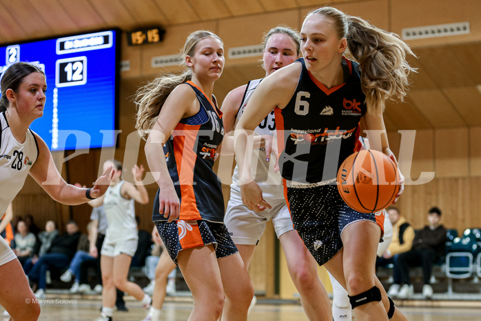 22.02.2025 Österreichischer Basketballverband 2024/25, SLWU19 Basket Flames UNION vs Basket Duchess
