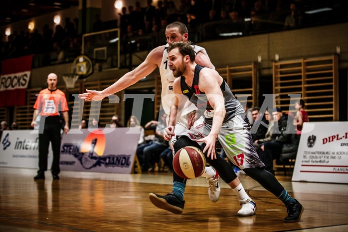 Basketball, 2.Bundesliga, Playoff VF Spiel 2, Mattersburg Rocks, Villach Raiders, Felix Huber (17)