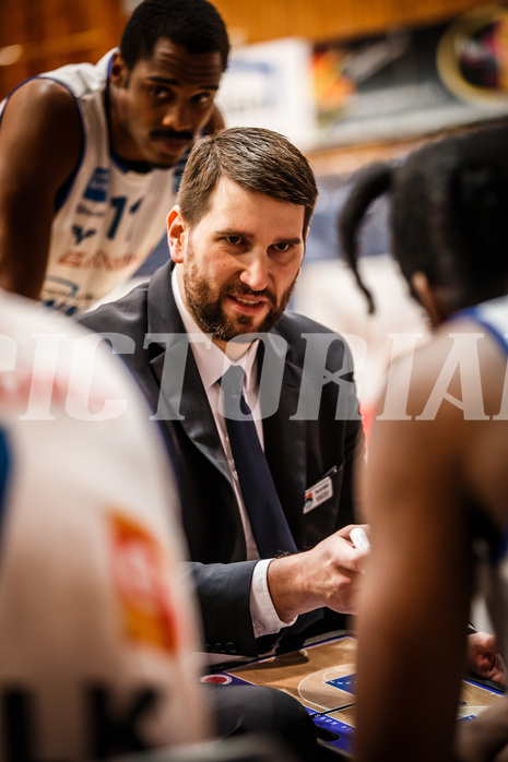 Basketball, bet-at-home Basketball Superliga 2020/21, Viertelfinale Spiel 3, Oberwart Gunners, SKN St. Pölten, Horst Leitner (Coach)