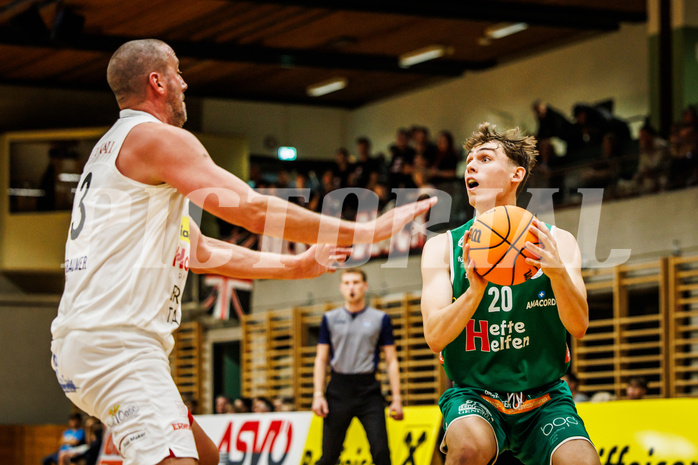 Basketball, Basketball Zweite Liga 2023/24, Grunddurchgang 2.Runde, Mattersburg Rocks, Future Team Steiermark, Valentin Siegmund (20)