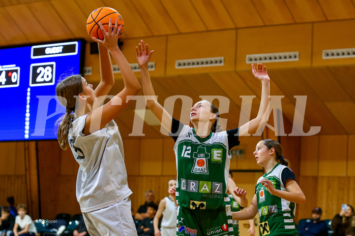 07.12.2024 Österreichischer Basketballverband 2024/25, SLWU14, Basket Flames UNION vs. UBI Graz


