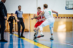 Basketball, Basketball Zweite Liga 2024/25, Grunddurchgang 1.Runde, Deutsch Wagram Alligators, Upper Austrian Ballers, Simon Hintenaus (8), Vitalii Shorstkiy (7)