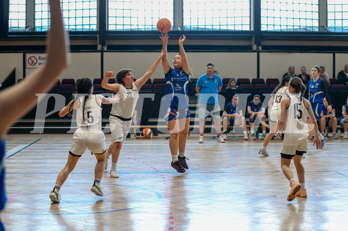 27.04.2025 Österreichischer Basketballverband 2024/25, SLWU16 VF Basket Flames UNION vs. DBB  Basketgirls Wels