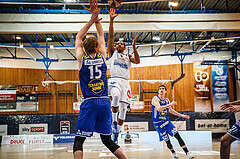 Basketball, bet-at-home Basketball Superliga 2020/21, Platzierungsrunde, 1. Runde, Oberwart Gunners, Gmunden Swans, Lawrence Alexander (4)