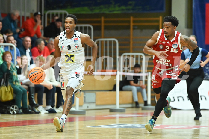 Basketball, Superliga 2024/25, Grunddurchgang 5.Runde, Flyers Wels vs. BC Vienna,
