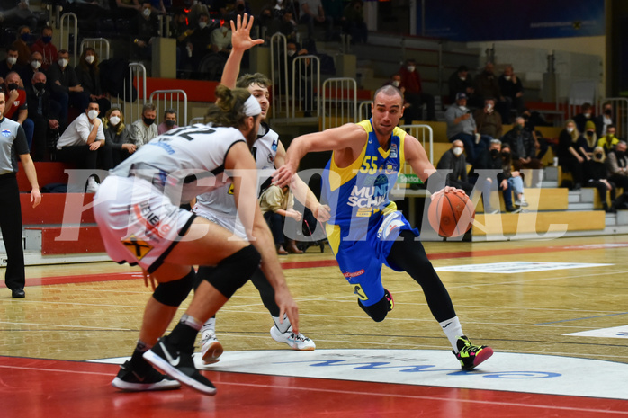 Basketball Superliga 2021/22, Grunddurchgang 16. Runde Flyers Wels vs. SKN St. Pölten
