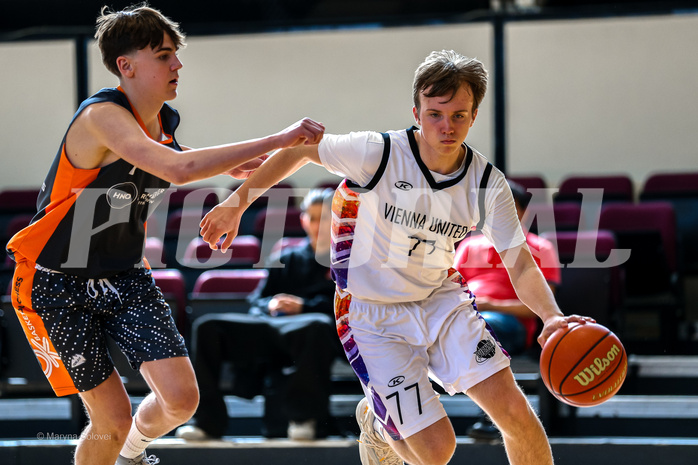23.03.2025 Österreichischer Basketballverband 2024/25, SLMU16, Post SV Wien vs. Basket Dukes