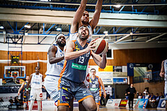 Basketball, bet-at-home Basketball Superliga 2020/21, Grunddurchgang, 8. Runde, Oberwart Gunners, Klosterneuburg Dukes, Edin Bavcic (13)