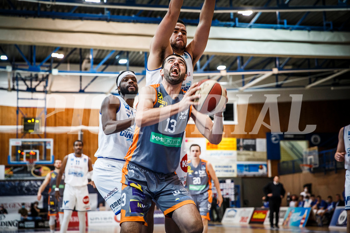 Basketball, bet-at-home Basketball Superliga 2020/21, Grunddurchgang, 8. Runde, Oberwart Gunners, Klosterneuburg Dukes, Edin Bavcic (13)