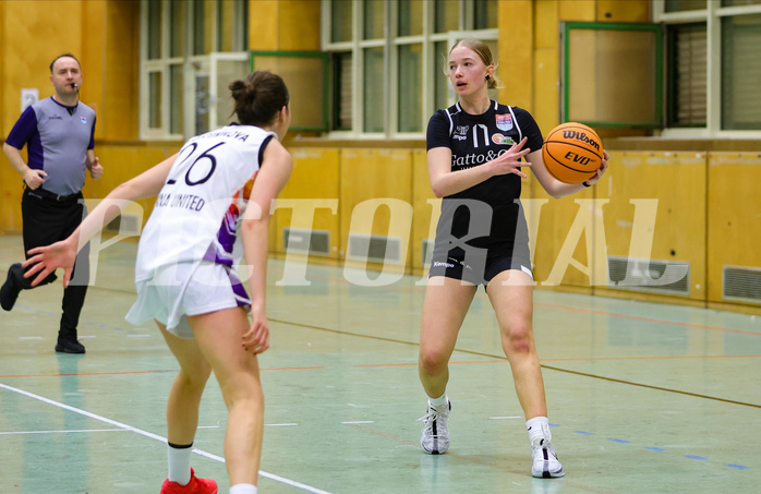 Basketball Damen Superliga 2023/24, Grunddurchgang 10.Runde Vienna United vs. Basket Flames


