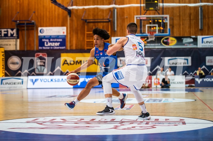 Basketball, Admiral Basketball Superliga 2019/20, Grunddurchgang 1.Runde, UNGER STEEL Gunners Oberwart, Kapfenberg Bulls, Keenan Gumbs (4)