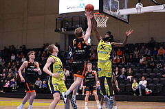 01.04.2023, Graz, Raiffeisen Sportpark Graz, Basketball Superliga 2022/23, 7. Qualifikationsrunde, UBSC Raiffeisen Graz vs. CITIES Panthers Fürstenfeld 