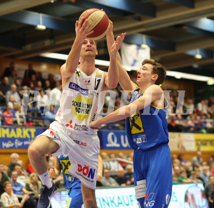 Basketball ABL 2017/18, Grunddurchgang 24.Runde Gmunden Swans vs. UBSC Graz