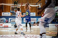Basketball, ABL 2018/19, Grunddurchgang 17.Runde, Oberwart Gunners, Gmunden Swans, Daniel Friedrich (6)