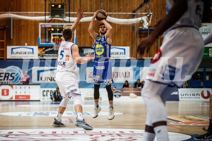 Basketball, ABL 2018/19, Grunddurchgang 17.Runde, Oberwart Gunners, Gmunden Swans, Daniel Friedrich (6)